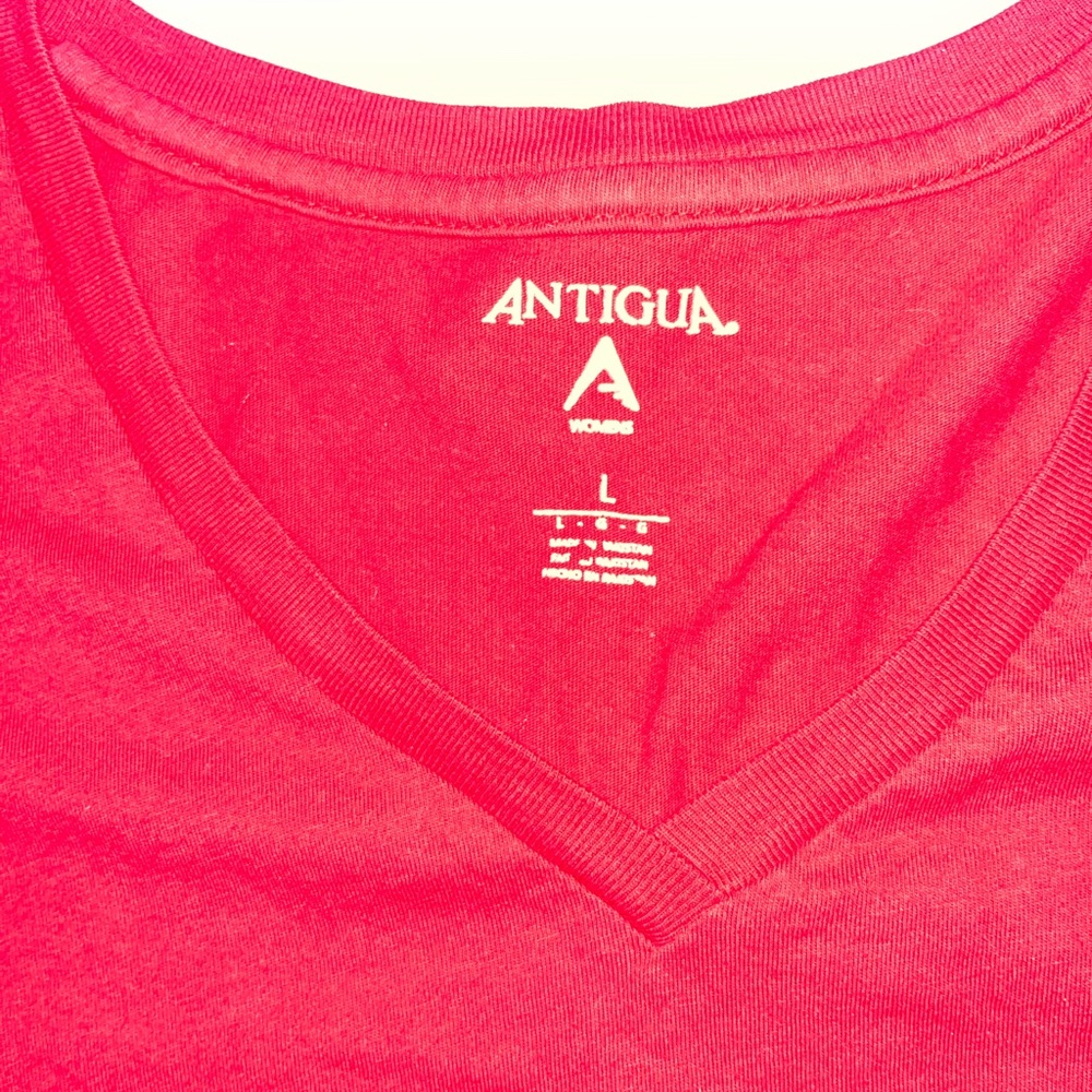Antigua Cleveland Guardians V Neck Athletic Shirt - Picture 4 of 4